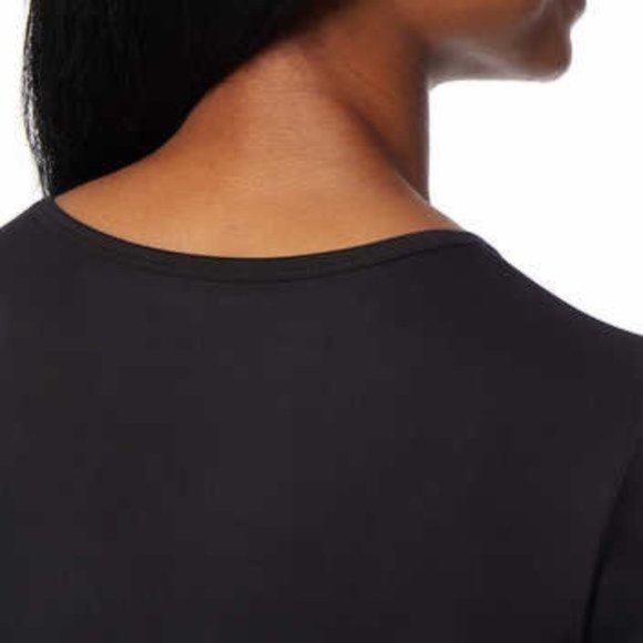 32 DEGREES Cool 3 Pack Scoop Neck Stretch Comfort Tee  Black - NWT - Picture 3 of 5